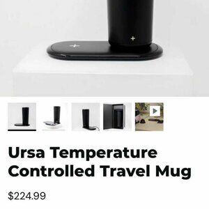 TEMPERATURE CONTROLLED TRAVEL MUG PLUS DUAL CHARGER - BRAND NEW!